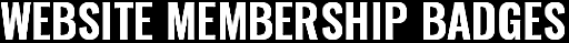WEBSITE MEMBERSHIP BADGES